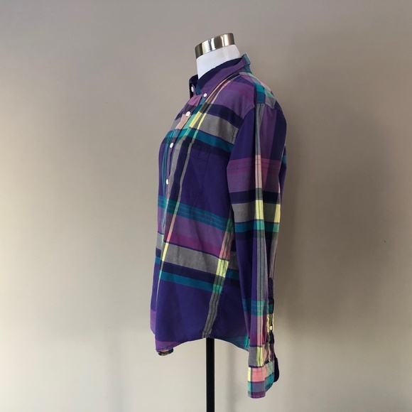 Shirt Small Abercrombie & Fitch Madras Plaid - Picture 8 of 9